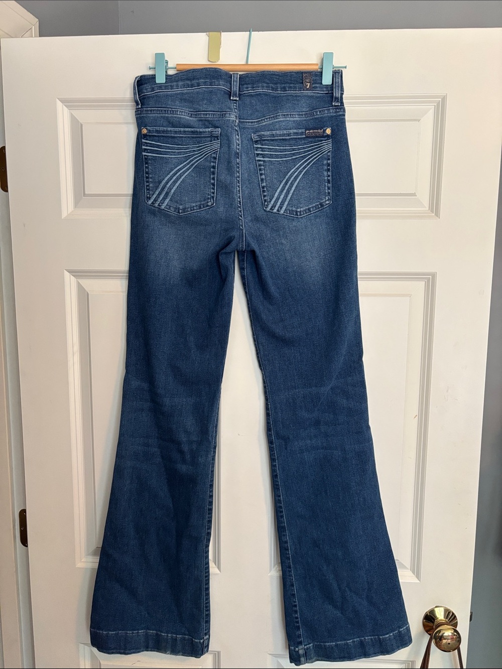 Dark, boot cut jeans